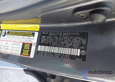 2011 Toyota Camry Se из США, поврежденный, VIN 4T1BF3EK0BU224489